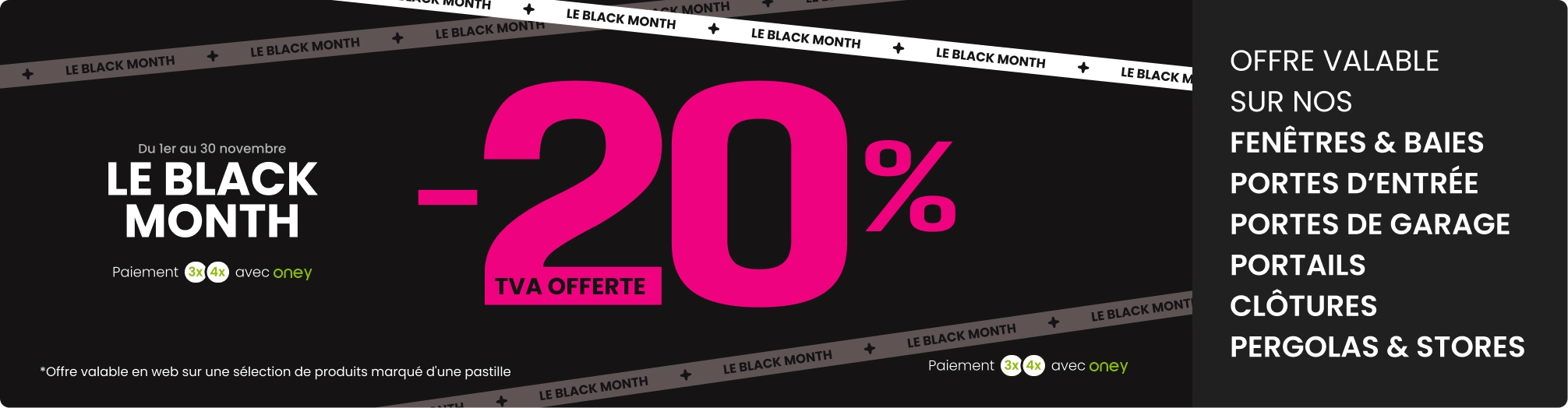 Bannière produits remisés